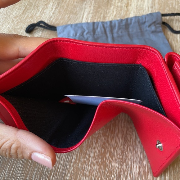 Balenciaga Papier Mini Wallet Red/White - Picture 9 of 11